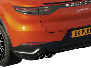 porsche cayenne coupe turbo 2019 Modello 3D