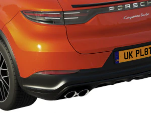 porsche cayenne coupe turbo 2019 3D Model