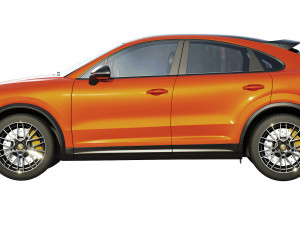 porsche cayenne coupe turbo 2019 Modello 3D