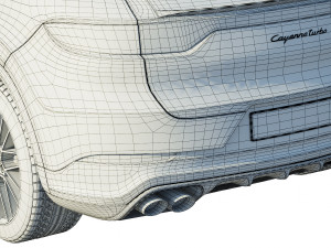 porsche cayenne coupe turbo 2019 Modello 3D