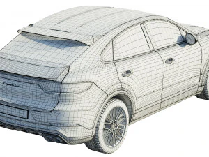 porsche cayenne coupe turbo 2019 3D Model