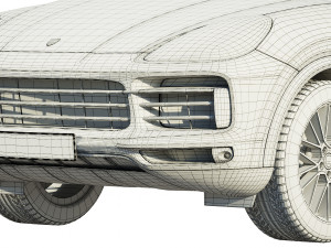 porsche cayenne coupe turbo 2019 Modello 3D