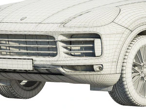 porsche cayenne coupe turbo 2019 3D Model
