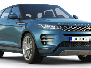 land rover range rover evoque r-dynamic 2019 3D Model