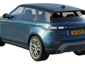 land rover range rover evoque r-dynamic 2019 Modelo 3D