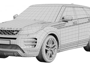 land rover range rover evoque r-dynamic 2019 3D Model
