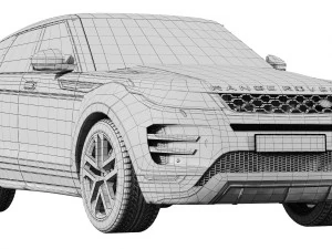 land rover range rover evoque r-dynamic 2019 3D Model
