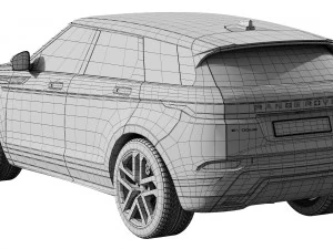 land rover range rover evoque r-dynamic 2019 3D Model