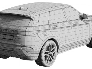 land rover range rover evoque r-dynamic 2019 Modelo 3D