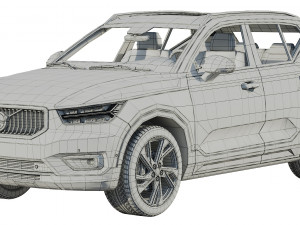volvo xc40 - xc40 recharge 2020 3D-Modell