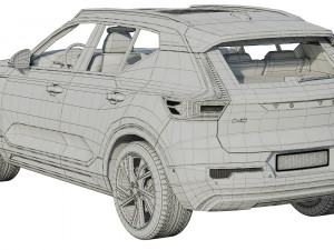volvo xc40 - xc40 recharge 2020 3D-Modell
