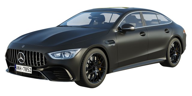 mercedes-benz amg gt 63 4-door coupe Model 3D .c4d .max .obj .3ds .fbx .stl .blend 