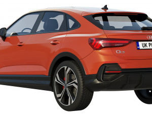 audi q3 sportback 2020 Modello 3D