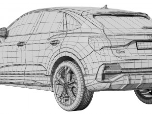 audi q3 sportback 2020 Modello 3D