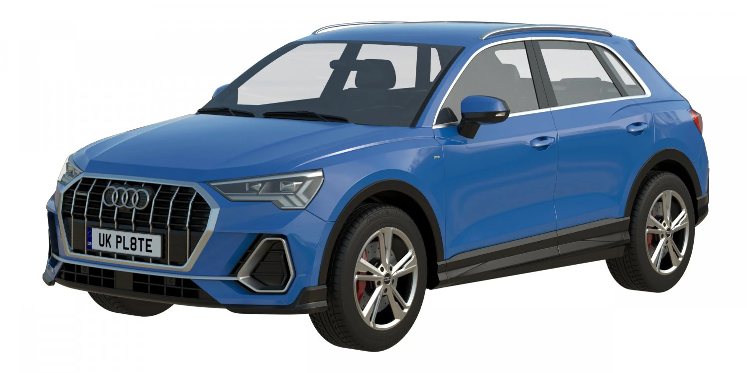 audi q3 2020 3D Model .c4d .max .obj .3ds .fbx .stl .blend 