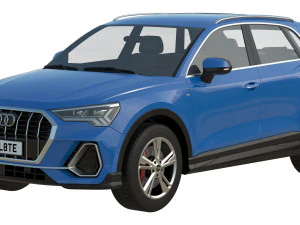 audi q3 2020 3D Model