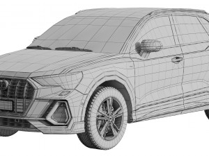audi q3 2020 3D 모델