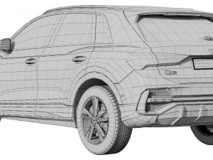 audi q3 2020 3D 모델