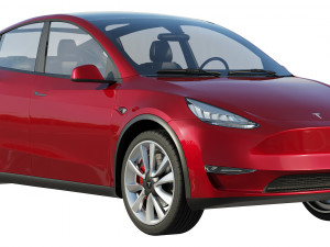 tesla model y 2020 Model 3D