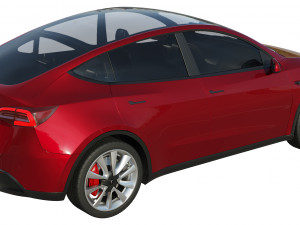tesla model y 2020 Model 3D