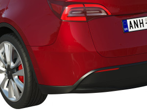 tesla model y 2020 Model 3D