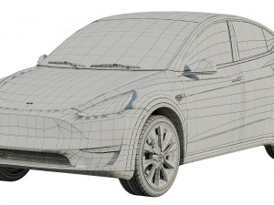 tesla model y 2020 Model 3D