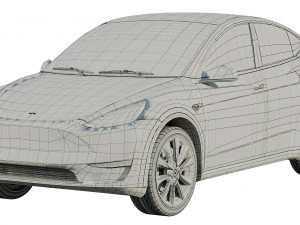 tesla model y 2020 3D Model