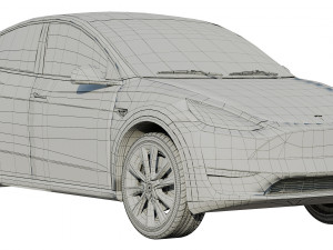 tesla model y 2020 Model 3D