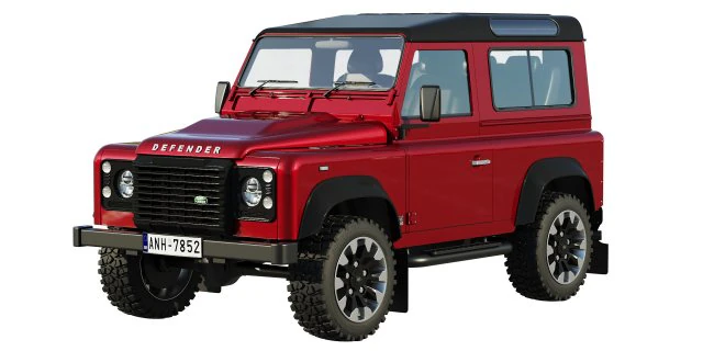 Land Rover Defender работает v8 3D Модель .c4d .max .obj .3ds .fbx .stl .blend 