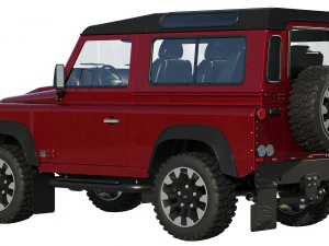 Land Rover Defender работает v8 3D Модель