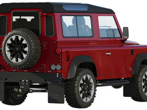 land rover defender works v8 3D 模型