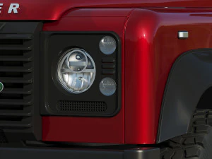 Land Rover Defender работает v8 3D Модель