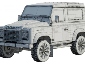 land rover defender works v8 3D 模型