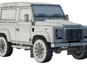 land rover defender works v8 3D 模型