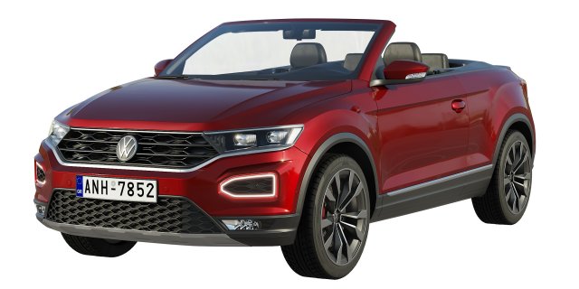 volkswagen t-roc cabriolet Model 3D .c4d .max .obj .3ds .fbx .stl .blend 