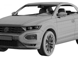 volkswagen t-roc cabriolet 3D Model
