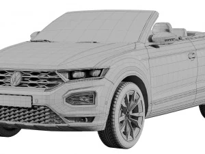 volkswagen t-roc cabriolet 3D Model