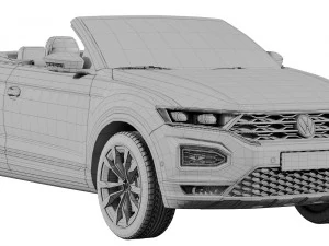 volkswagen t-roc cabriolet 3D Model
