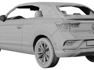 volkswagen t-roc cabriolet 3D Model