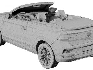 volkswagen t-roc cabriolet 3D Model