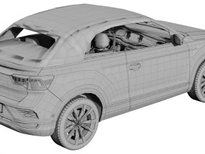 volkswagen t-roc cabriolet 3D Model