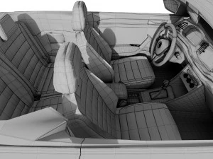 volkswagen t-roc cabriolet 3D Model