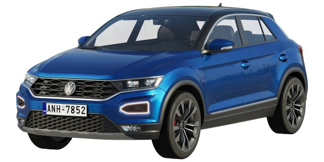 volkswagen t-roc 3D Model .c4d .max .obj .3ds .fbx .stl .blend 