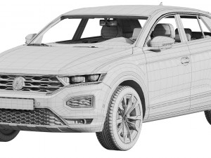 volkswagen t-roc 3D Model