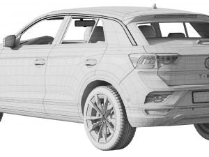 volkswagen t-roc 3D Model