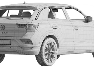 volkswagen t-roc 3D Model
