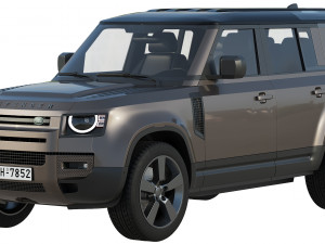 land rover defender 110 2020 3D 模型