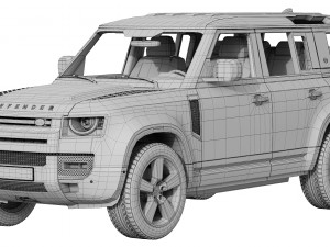 land rover defender 110 2020 3D Model