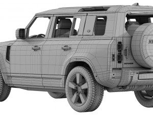land rover defender 110 2020 3D Model