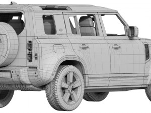 land rover defender 110 2020 3D Model
